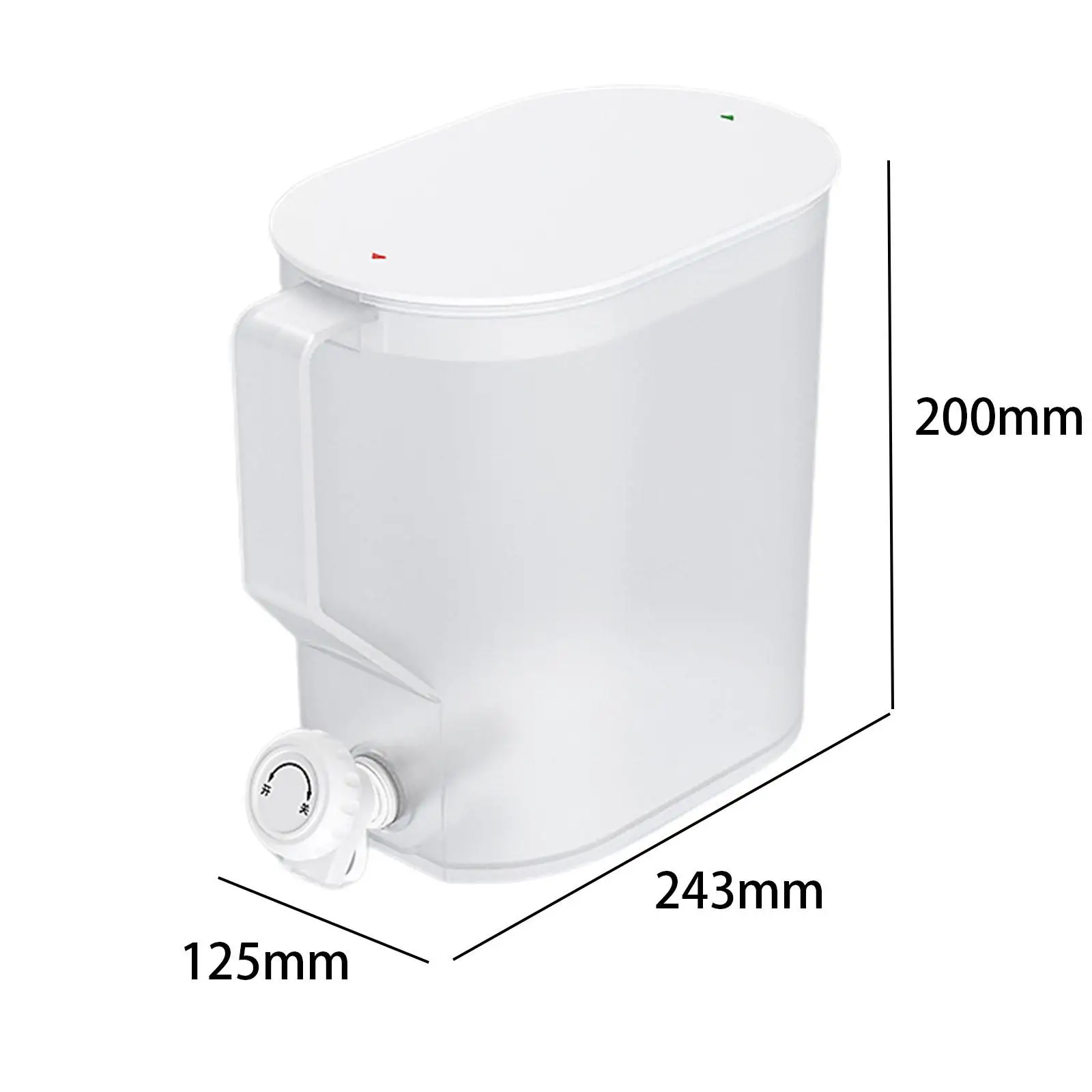 Drink Dispenser with Spigot Fruit Teapot Bucket Iced Beverage Dispenser for Fridge for Milk Iced Beverage Lemonade Drink Home