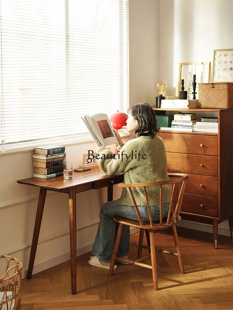 

Nordic Solid Wood Student Desk Home Modern Simple Computer Desk