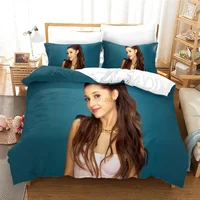 Home Textile Ariana Grande Singler Printed 3d Bedding Set Bed Linen Bedclothes Duvet Cover Set Pillowcase 2/3pcs Queen King Size 1