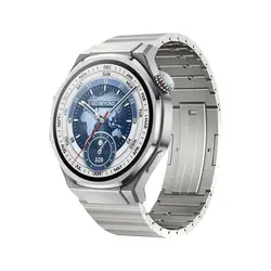 Men's Titanium Strap - Lightweight Stainless Steel Metal Band for 22mm (Silvery Strap)