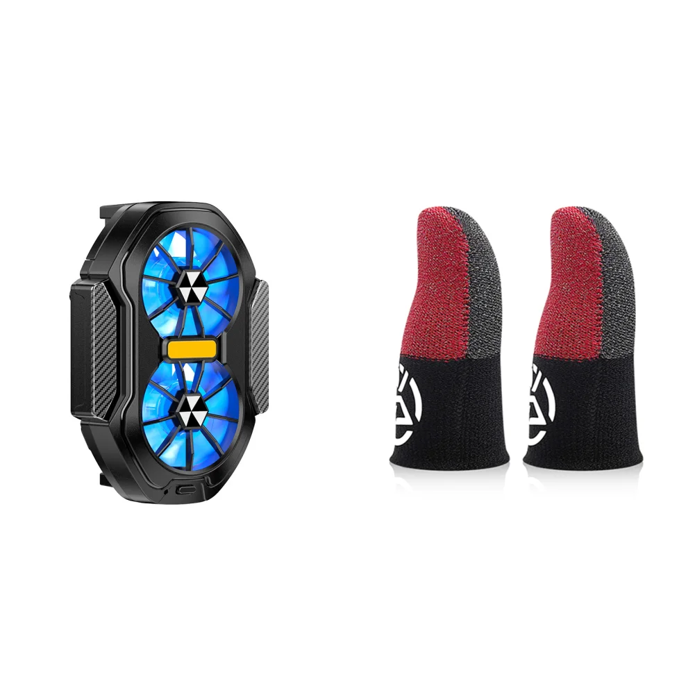 Dual Fan Rechargeable Mobile Phone Cooler with Enhanced Cooling and Mini Back Clip