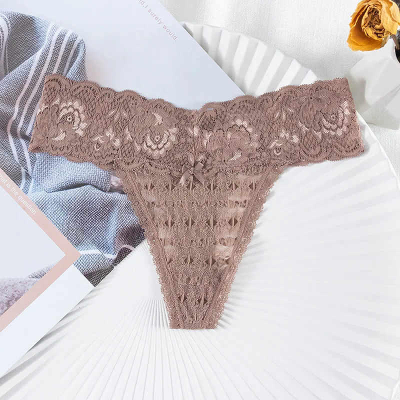 Mutandine Pizzo Donna Mutandine Donna In Pizzo Senza Uncinetto - Perizoma Stile Cheeky, Apertura Cavallo, Taglie S-2XL Slip Donna Sexy Pizzo Floreale - Foto 10