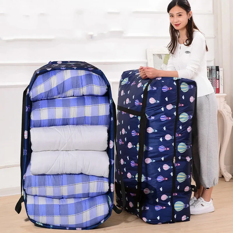Dormitory Large-capacity Luggage Packaging Bag Household Oxford Cloth Quilt Moisture-proof Storage Bag Wardrobe Organizer Bag 3