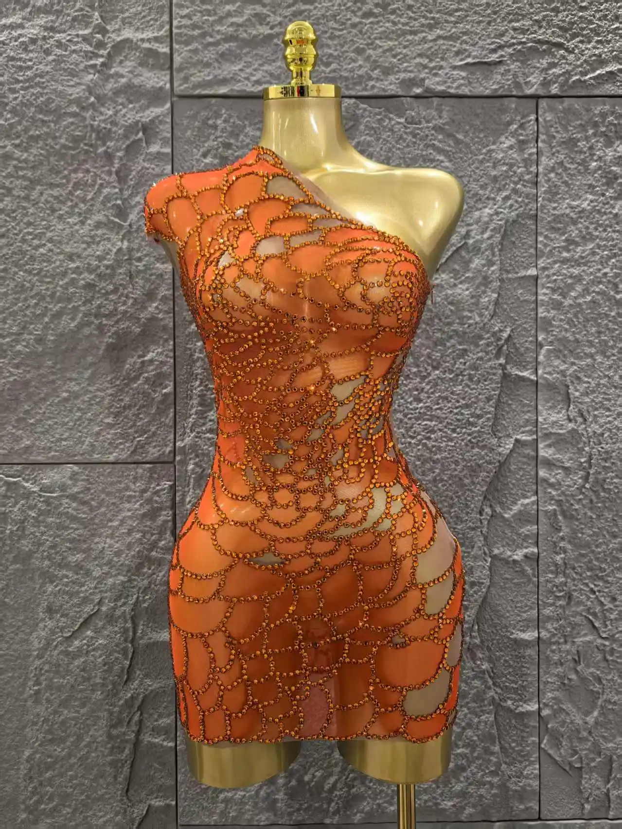 VIIZREL Denim Dress Back View