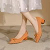 Women's Large Heels 41/42/43 Soft Knitted Fashion Bow Shoes 2025 New Edition 3