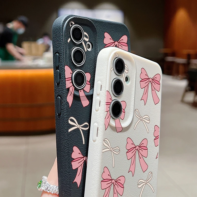 Charming Pink Bowknot Soft Phone Case