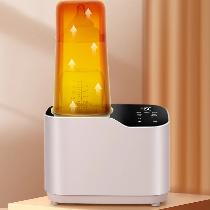 Hands Free Automatic Baby Milk Bottle Shaker Mixer & Water-Free Baby Bottle Warmer