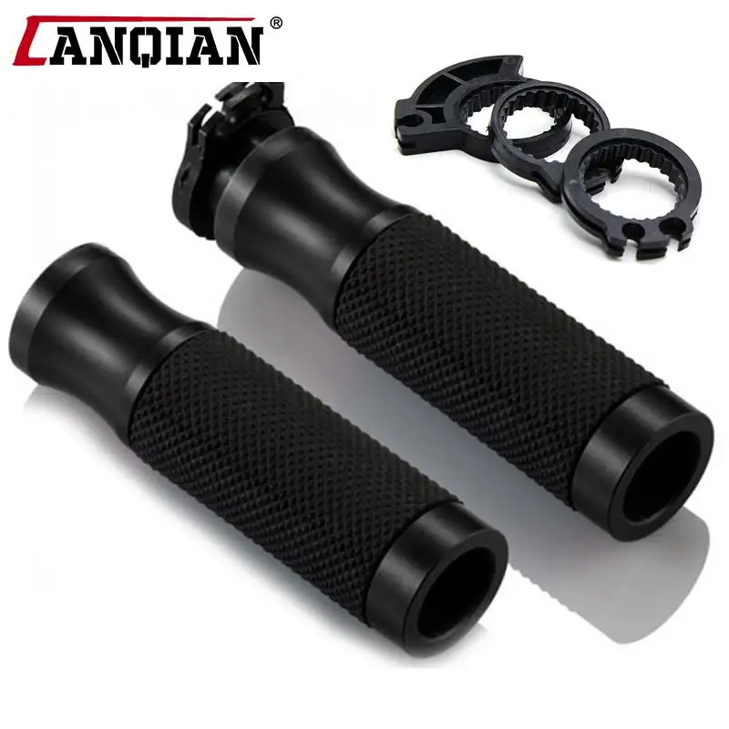 Universal รถจักรยานยนต์ Handlebar Hand Grips ยางเจลมือจับสำหรับ Honda