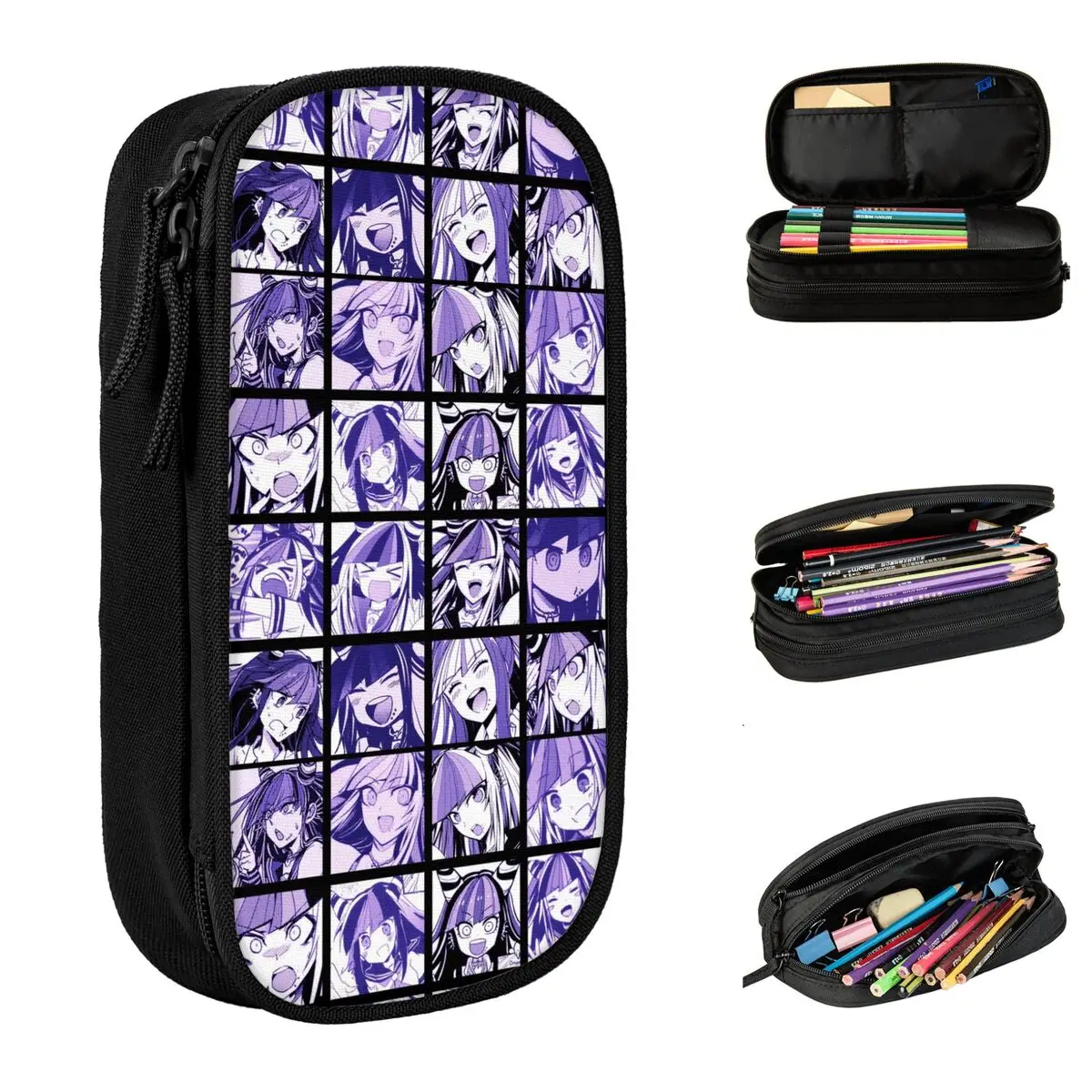 

Mioda Ibuki Manga Pencil Cases Classic Danganronpa Anime Pen Holder Bag Student Large Storage Students School Gifts Pencilcases