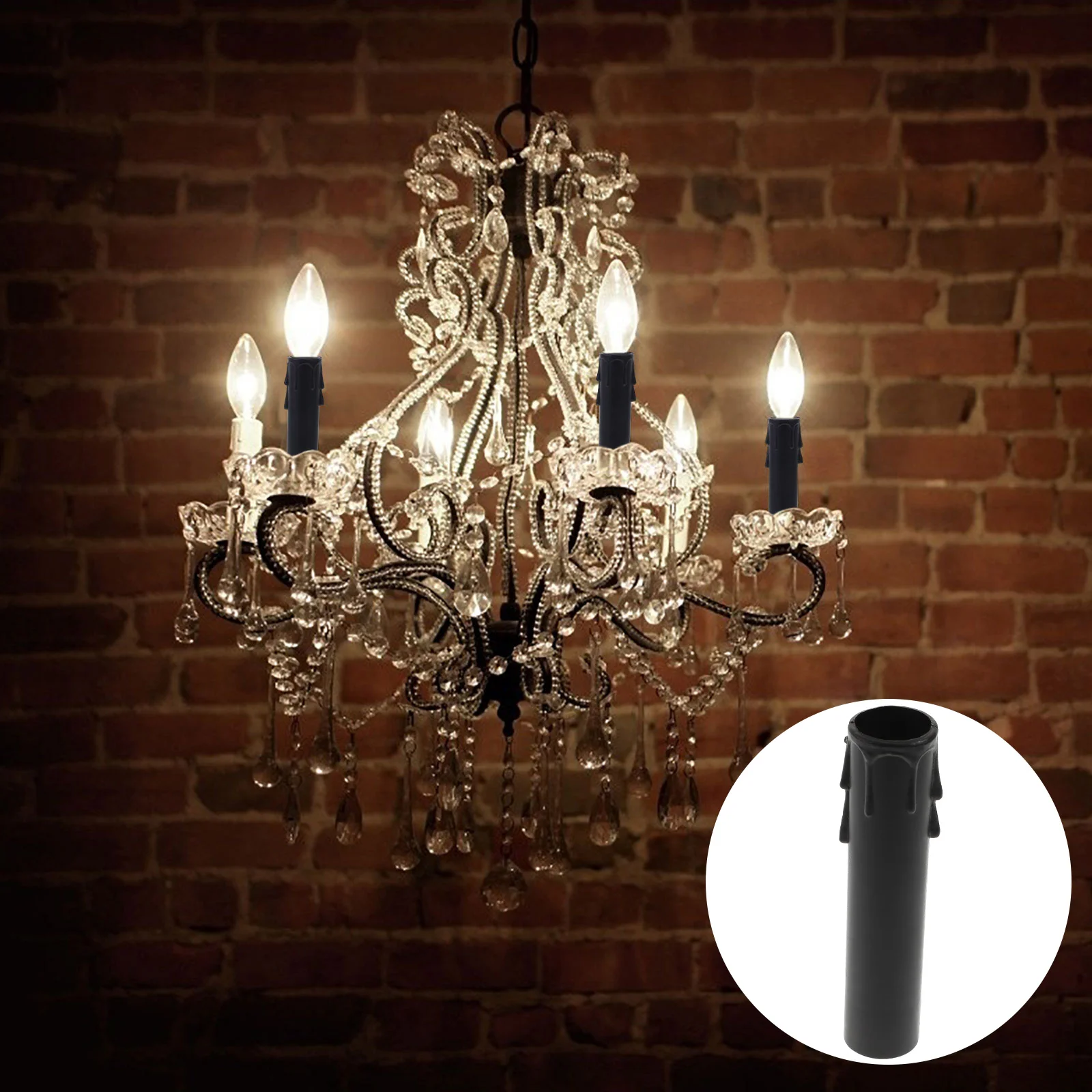 

20pcs Chandelier Socket Covers Lamp Repair Kit Socket Cover for Chandelier (Φ22x105mm)