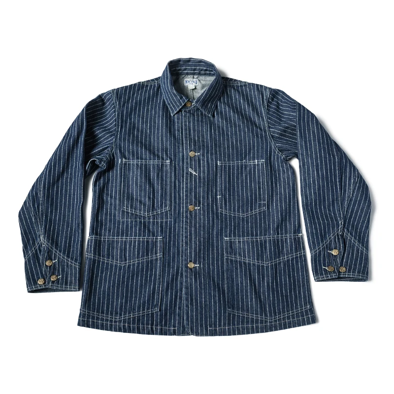 Non Stock 12oz Wabash Chore Jacket Vintage Mens Railroad Stripe