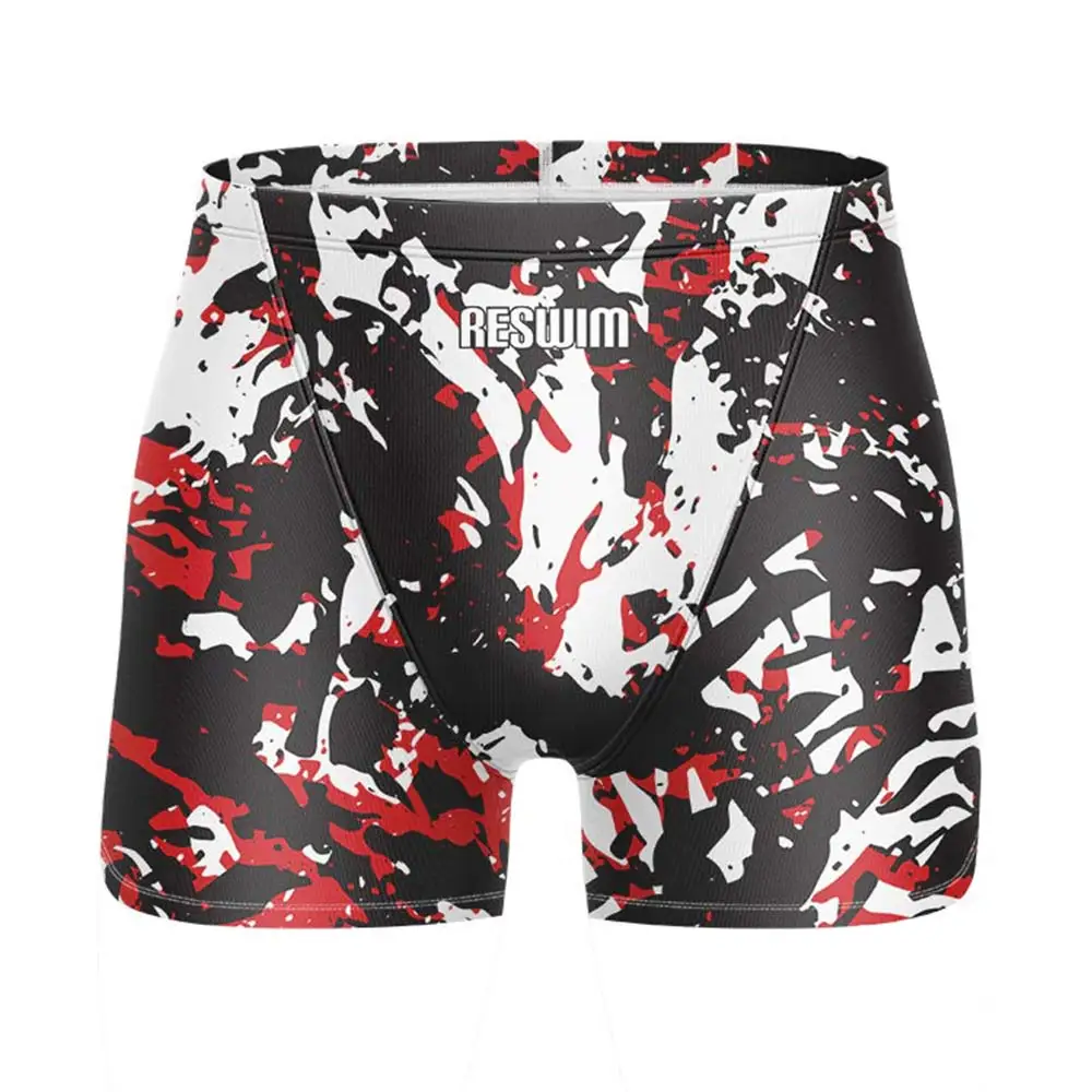 New Men's Beach Tights Shorts Swim Jammer Swimsuit Swimming Trunks Athletic Training Swimwear Lycra Running Diving Surfing Pants