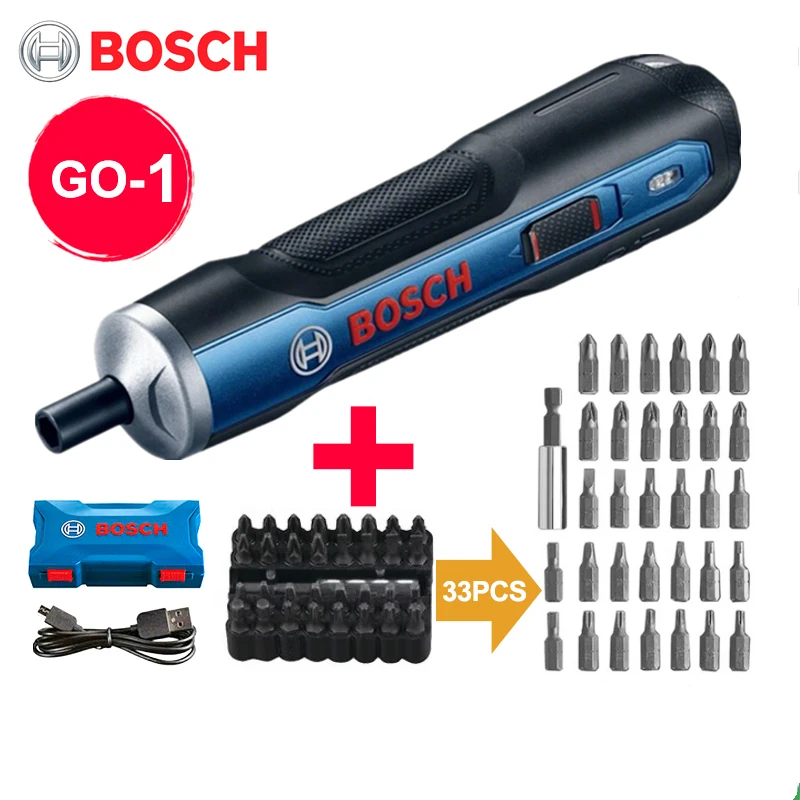 BOSCH Go1 Electric Screwdriver Set 3.6V Rechargeable Automatic