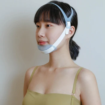 Cinturino per cintura per il mento regolabile Anti russare fascia elastica per la correzione della respirazione della bocca migliora lo strumento per la cura del sonno cintura Anti Apnea 1