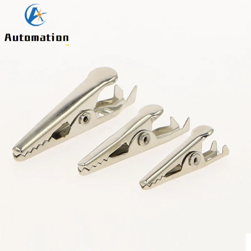 Alligator Clips Test Probes Test Clip Test Hooks Clips 10 Pcs 28MM 35MM 44MM Black Red Soft Plastic Coated Testing Probe Mini Alligator Test Clips