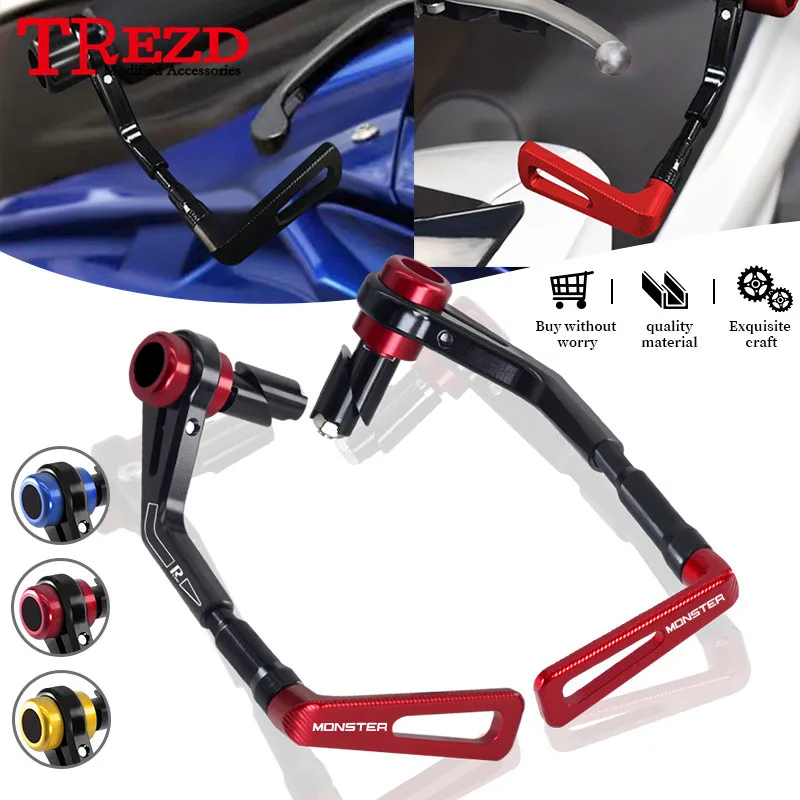 

monster New Brake Clutch Handguard Protector For DUCATI MONSTER 695 696 797 821 848 1200/S 1100/S Motorcycle CNC Handlebar Grips