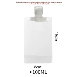 10 - Piece Portable Travel - Sized Cosmetic and Skincare Bottle Set (10Pcs 100ml)