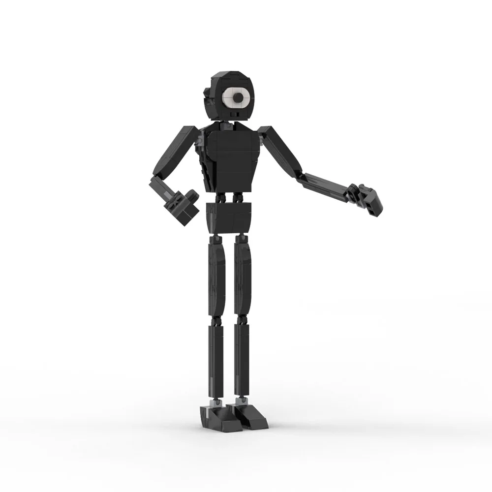 Moc Horror Doors Building Blocks Cartoon Anime Rainbows Game Man-Eating Monster Diy Black Cyclopsed Character Toys Regali Per Bambini