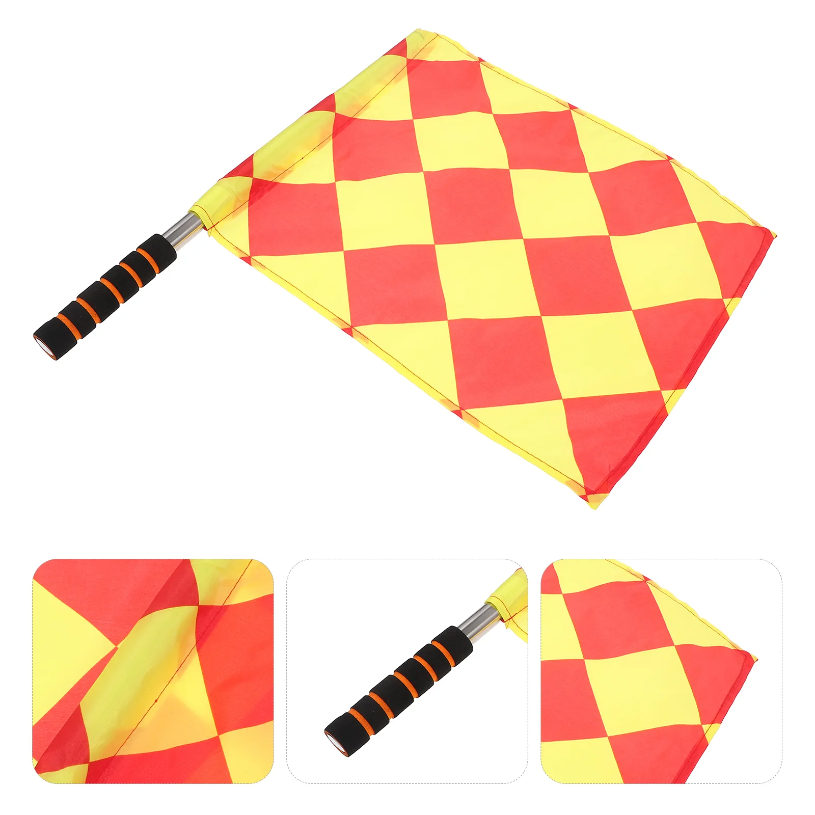 

2pcs Road Conducting Flags Referees Flags Handheld Flags Commander Flags