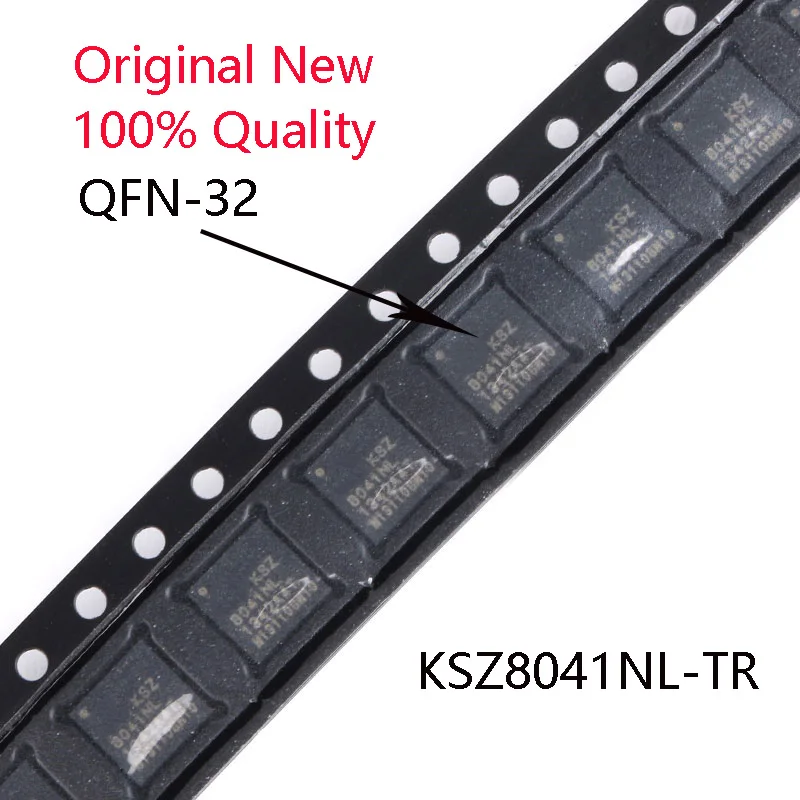 

10PCS 2022+ 100%New Original KSZ8041NL-TR KSZ8041NL 8041NL QFN-32 Ethernet transceiver chip