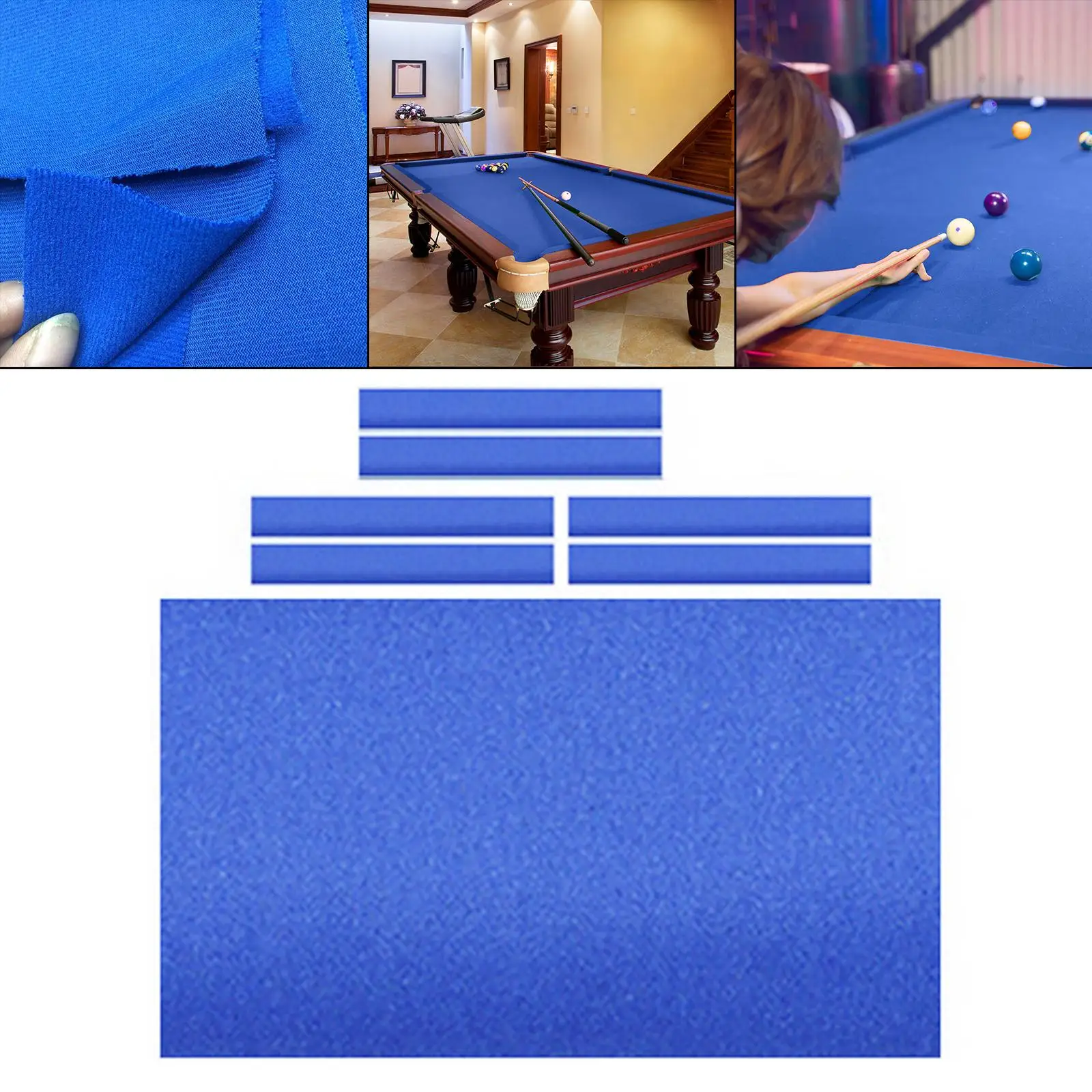 Nappe de table de billard d'intérieur, feutre de table avec 6 bandes de  gril, table de billard pour les bars et les hôtels