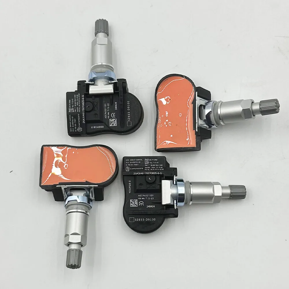 TPMS Ÿ̾ з ,  Ʈ ڳ  ҿ Ƽ, 433Mhz, 52933-D9100, 52933-D4100, 52933-F2000, 1 , 4 