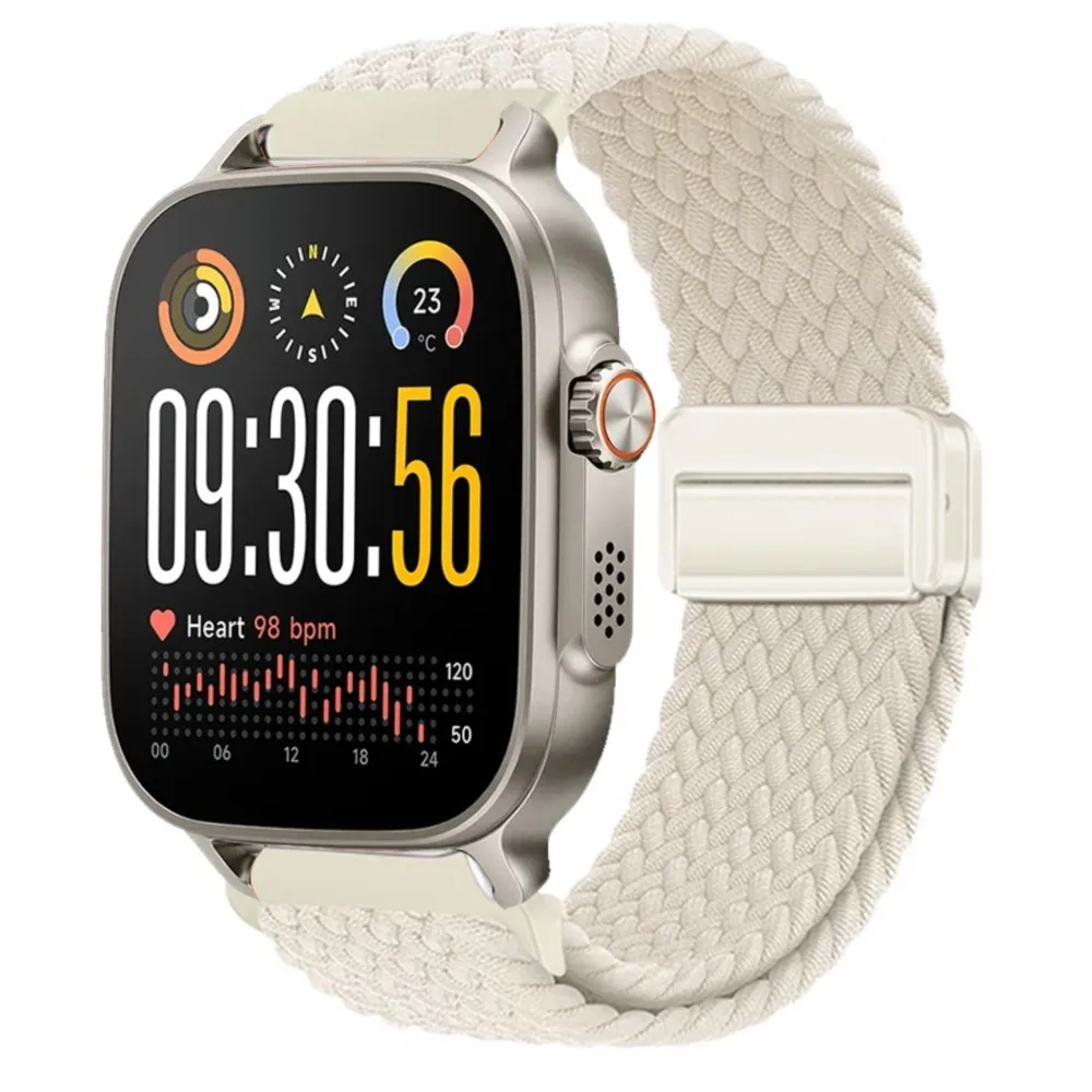 Braided Magnetic Wristband Strap for Smartwatches - Universal 22mm Strap Accessory