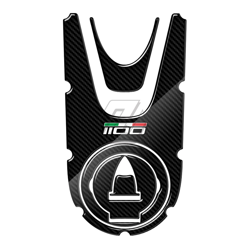 Per Ducati Monster 1100 Evo 2008-2014 3D Carbon-Look Moto Gas Cap Sticker Tank Pad Protector