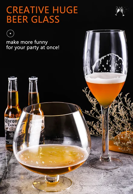 Wine glass and beer glass, Heartfelt glass