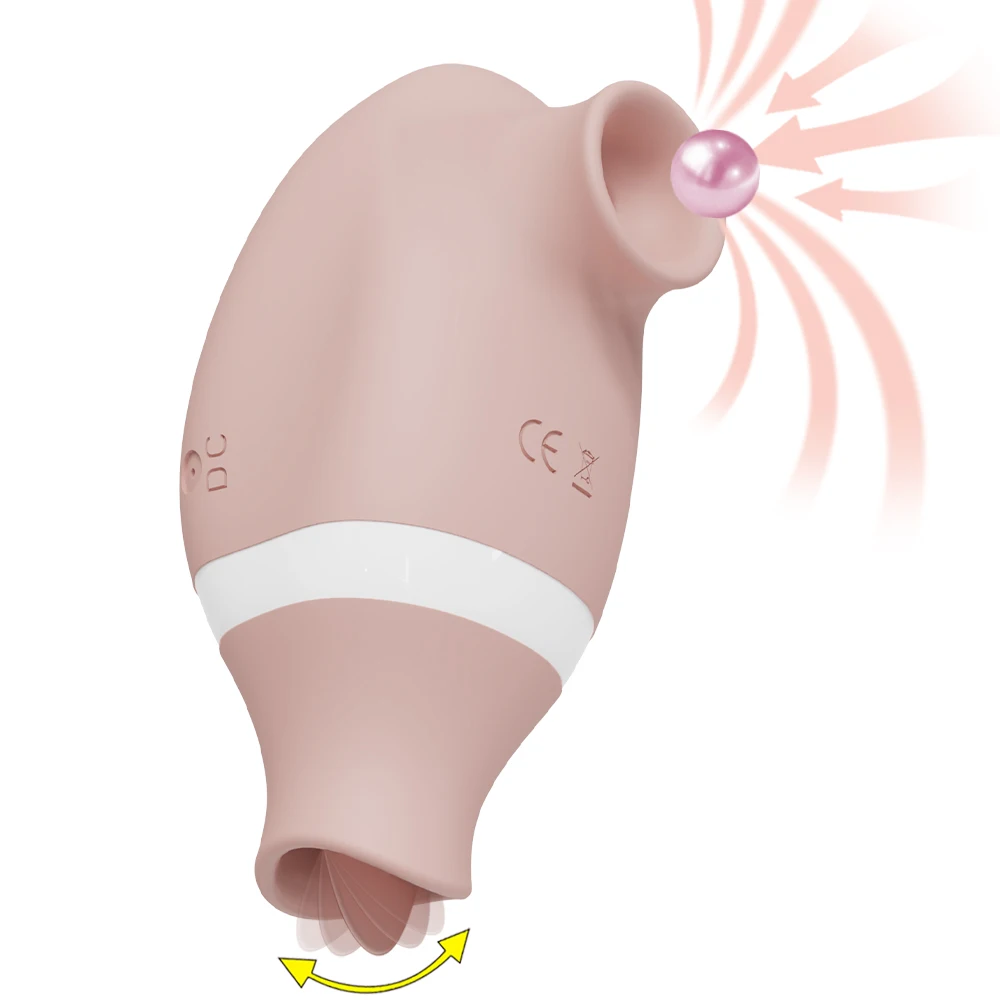 2-in-1-Klitoris-Sauger, Brustwarzen, Vibrator, Klitoris-Stimulator für Frauen, Saugen, Zunge lecken, weiblicher Masturbator, Sexspielzeug für Frauen