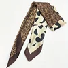 1pcs 70cm Cow Pattern Printed Silk Scarf for Women Imitation Silk Trendy and Versatile Headwear Clothing and Square Scarf 4