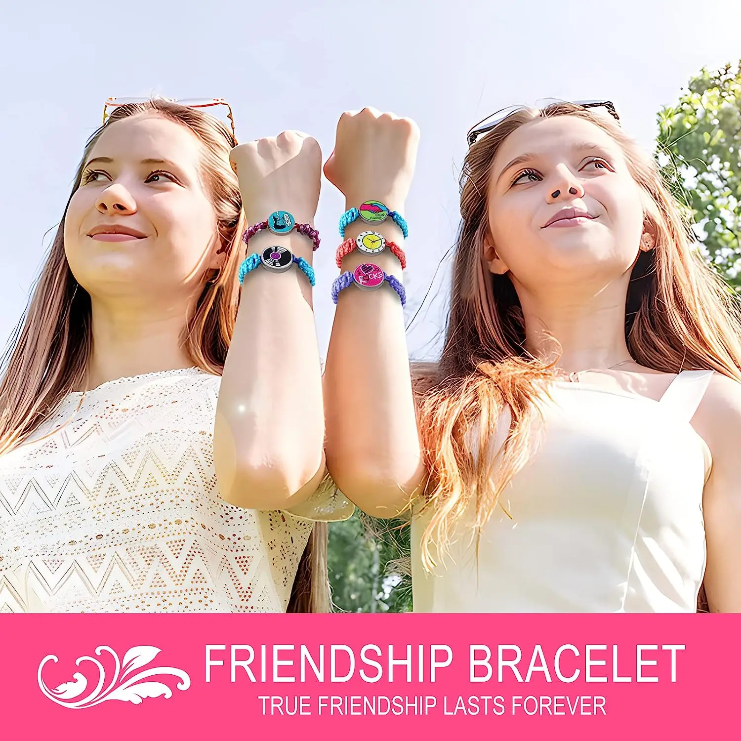 Friendship Bracelet Making Kit for Girls, DIY Friendship Bracelet