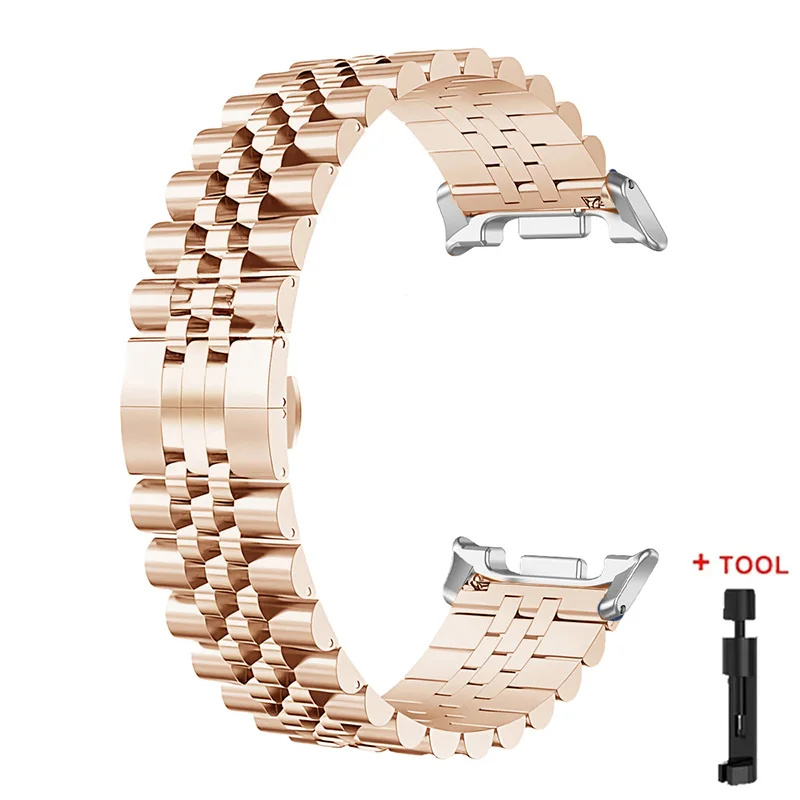 Elegant Stainless Steel Metal Watch Strap Bracelet