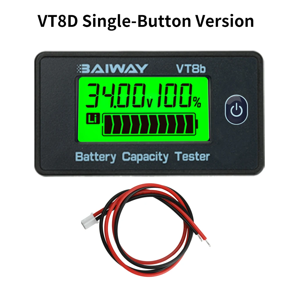 Akıllı Dijital Gerilim Pil Göstergesi DC 8-120V Elektrikli Araç için Asit Pil Lityum Pil için Yüksek Hassasiyetli Ekran