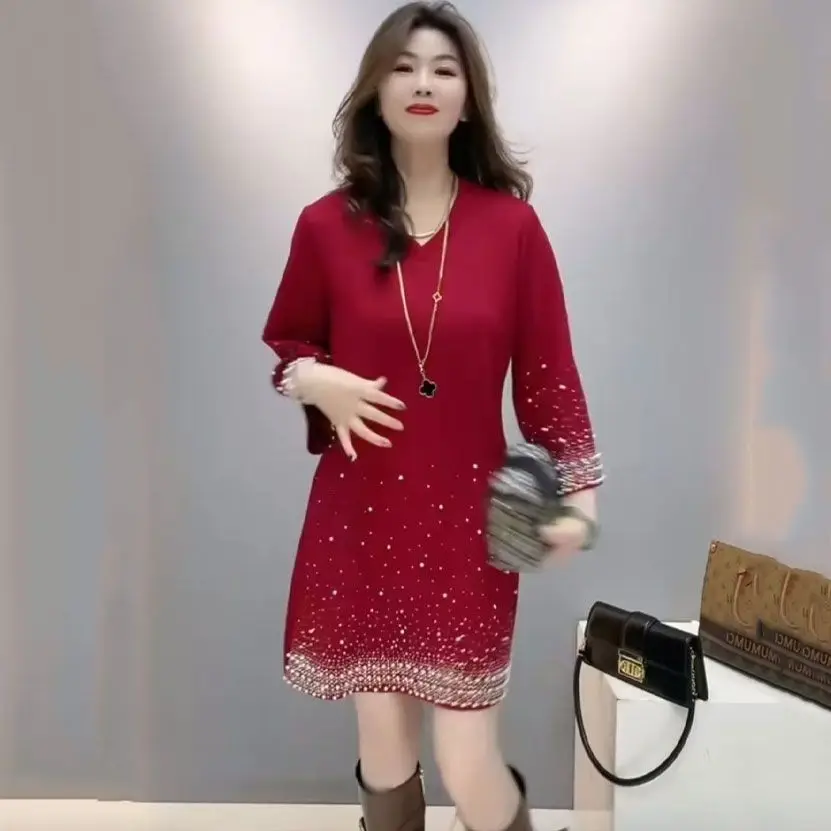 Abito alla moda allentato ed elegante di nuovo arrivo autunno inverno 4