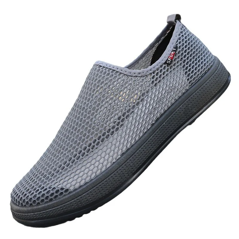 Summer men's tennis shoes with mesh surface, old Beijing cloth shoes, men's super breathable dad casual breathable driving shoes 5