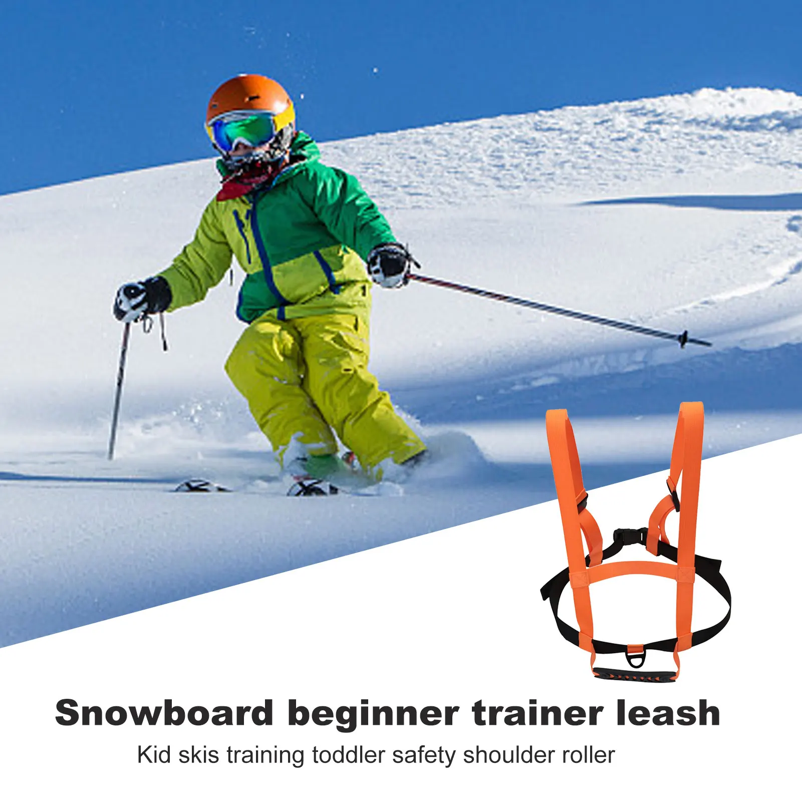 Ski Harness For Kids Snowboard Training Harness Children's Ski Training Straps Copilot Lift Halter Safety Belts Adjustable