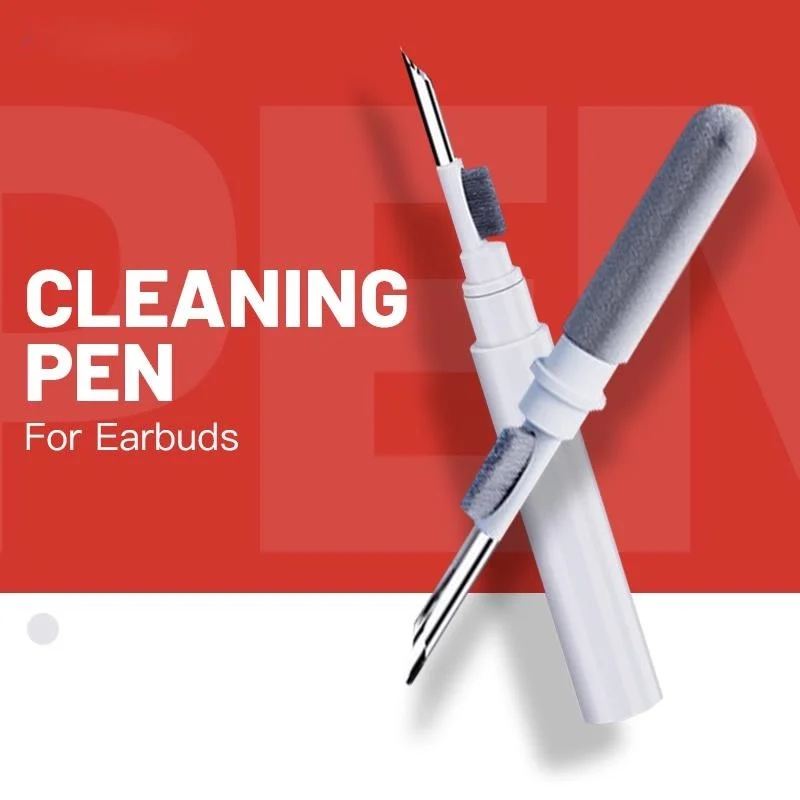 Wireless Earphone Cleaning Kit with Multi-Function Pen and Brush Tool