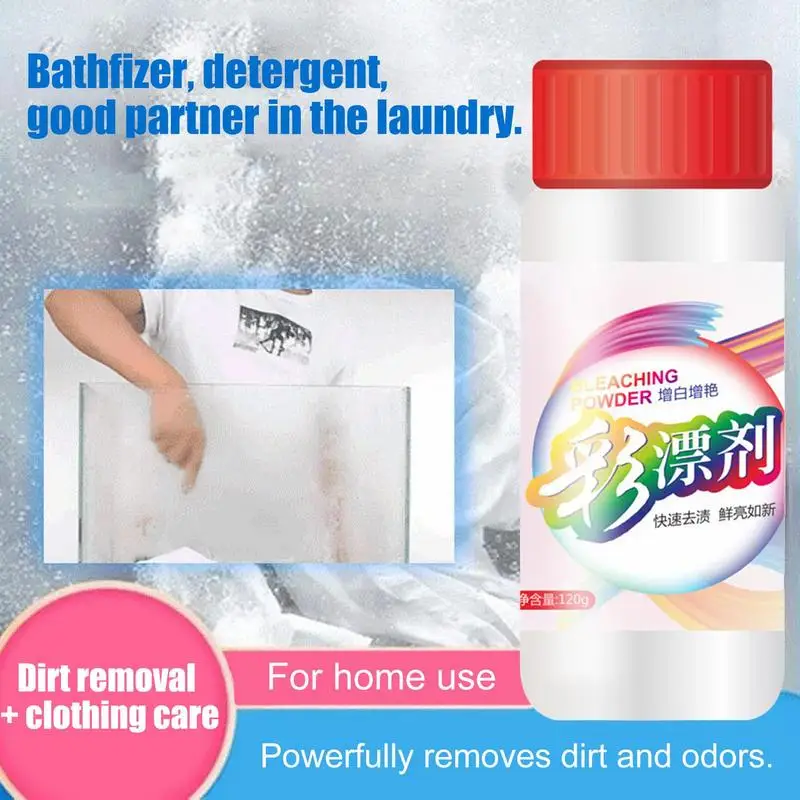 120g Laundry Whitener Stain Removal Bleach Liquid Mild Color Protection And  Brightening Suitable For Hotel & Home Use On Clothes - AliExpress