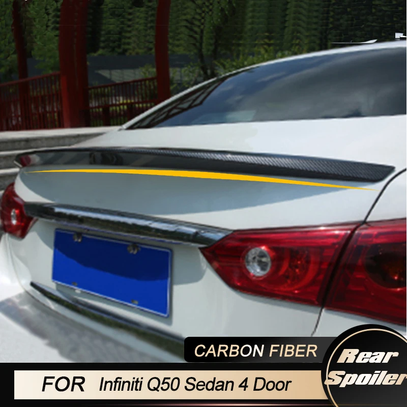 RearTrunkSpoilerWingForInfinitiQ50Sedan4DoorSportStandard