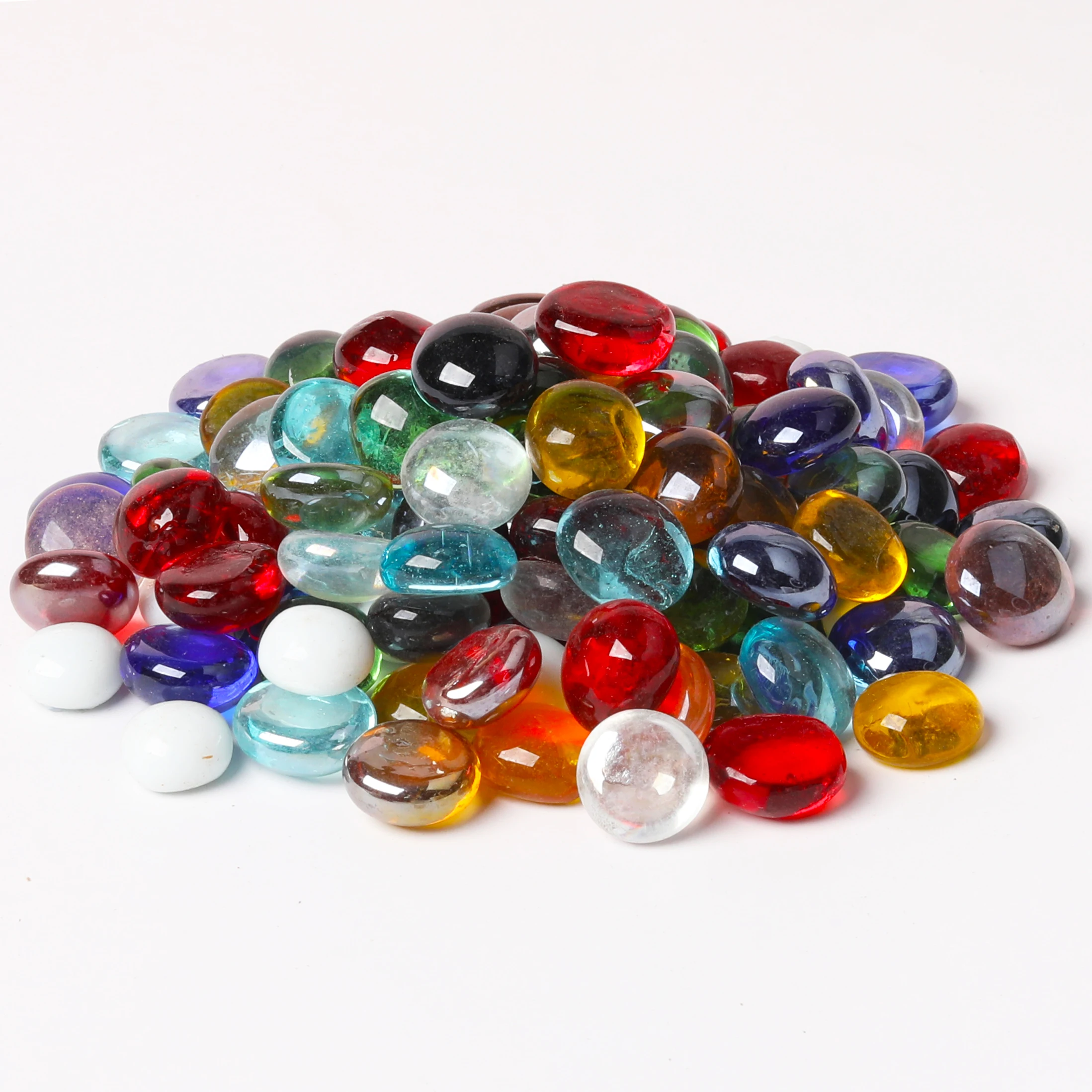 13-18mm Small Glass Nuggets Gems Glass Drops Beads DIY Craft Mosaic Red  Blue White Black - China Glass Nuggets and Gems Glass price