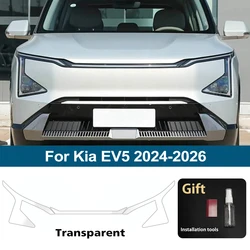 High - Gloss Smoke Black TPU Headlight Protective Film, Pre - Cut Anti - Scratch Wrapping Kit - EV5 24 - 26 CLR