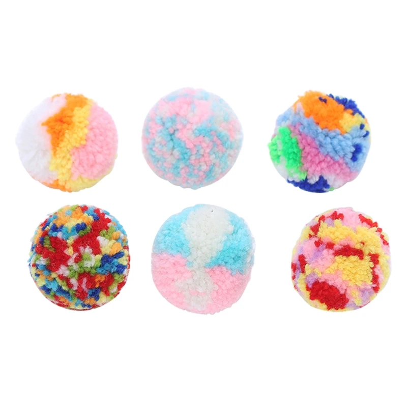

Assorted Color Yarn for Cat for Cat for CHASE Balls 1.97" Diame
