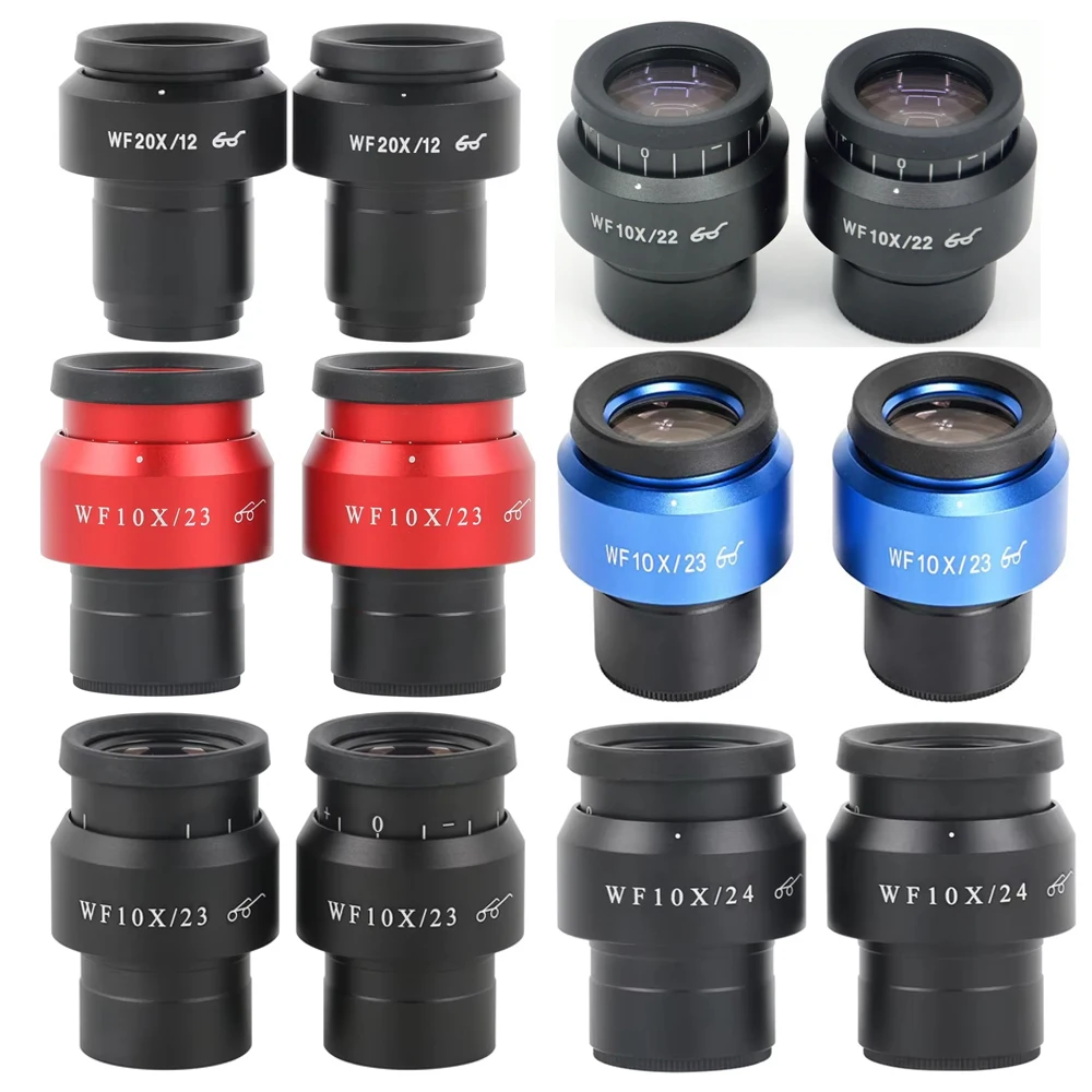 WF10X 15X WF20X/12MM Adjustable Widefield Eyepiece 2pcs
