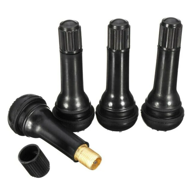 Tiges de Valve de pneu sans chambre à air TR412 TR413 tre14, 4 pièces, en  caoutchouc noir encliquetable, tige universelle pour trous de jante de  11.5mm (Φ 453 ) - AliExpress