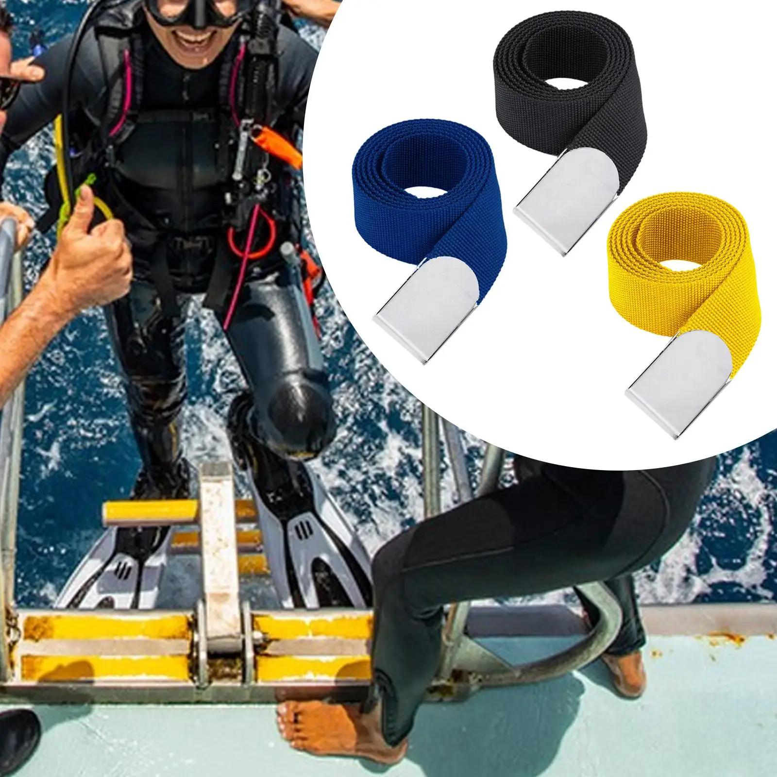 Diving Weight Belt Equipment Adult Dive Belt Waist Weightbelt for Freediving