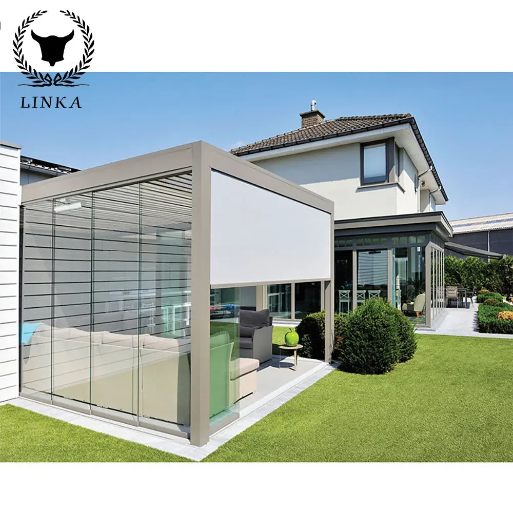 

Металлическая решетка электрическая Водонепроницаемая алюминиевая беседка, алюминиевая беседка для садовых перил и беседок