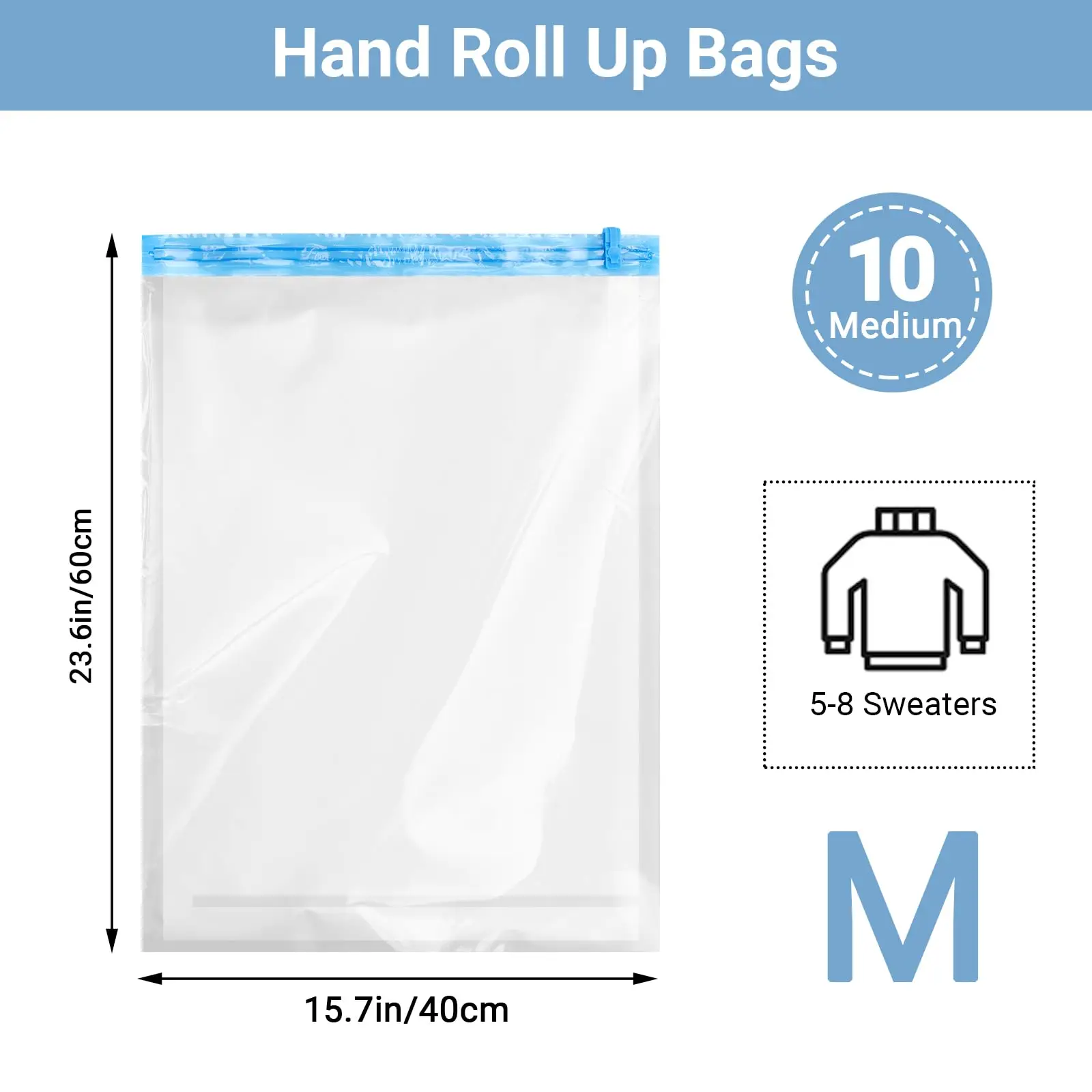 Space-Saving Roll-Up Travel Compression Bags - Essential Packing Solution