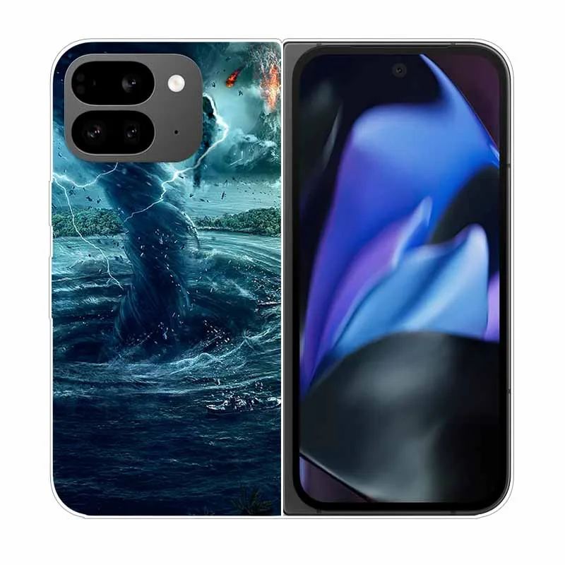 Clear Hard PC Back Cover with Cartoon Design