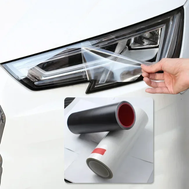 

Smoky black automobile lamp film self healing headlamp protective film PPF